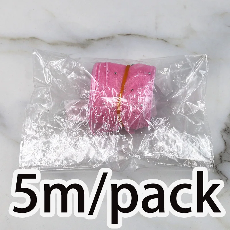 (5meters/pack)4CM Bubble Pleated Tape Diamond Mesh Organza Ribbon Hair Bow Material Gift Packaging Clothing Decoration DIY