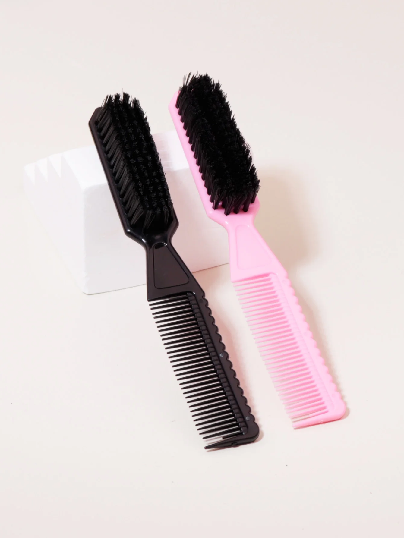 Multi Functional Fading Brush, Nylon Bristles, Men's Hairstyle Brush, Tool Scissors Cleaning Brush, Beard Brush