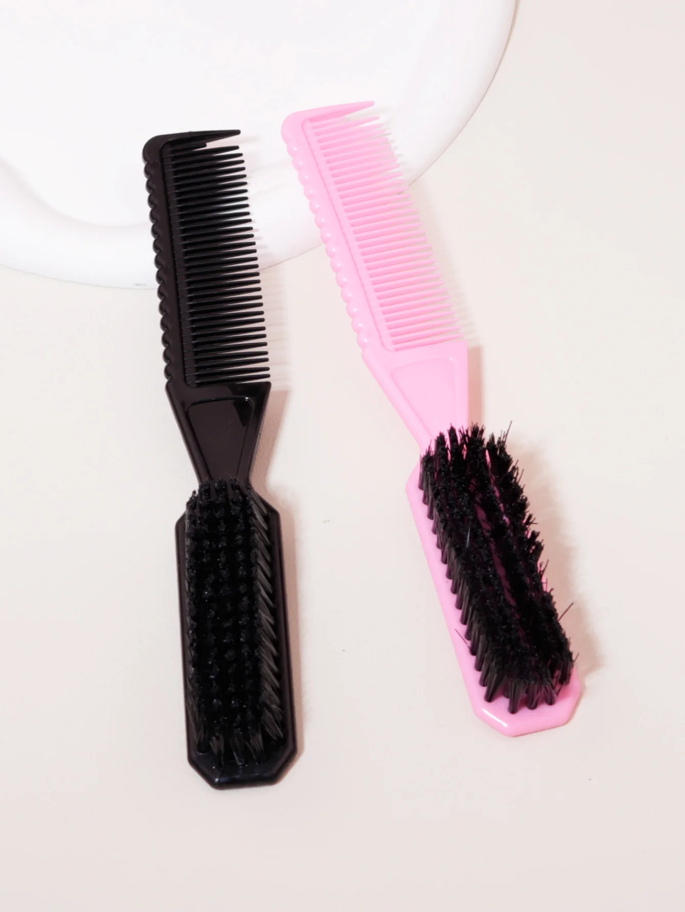 Multi Functional Fading Brush, Nylon Bristles, Men's Hairstyle Brush, Tool Scissors Cleaning Brush, Beard Brush