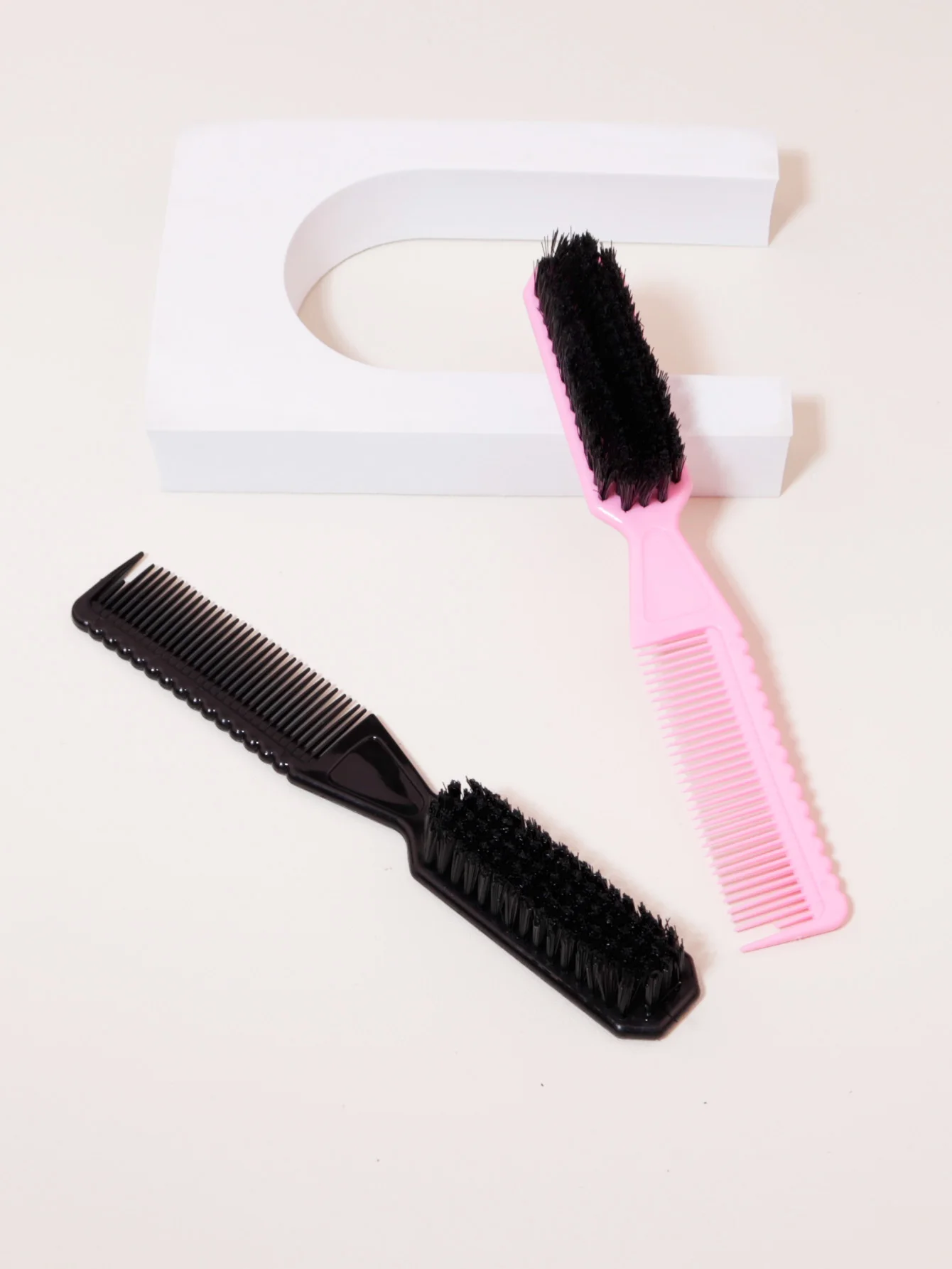 Multi Functional Fading Brush, Nylon Bristles, Men's Hairstyle Brush, Tool Scissors Cleaning Brush, Beard Brush