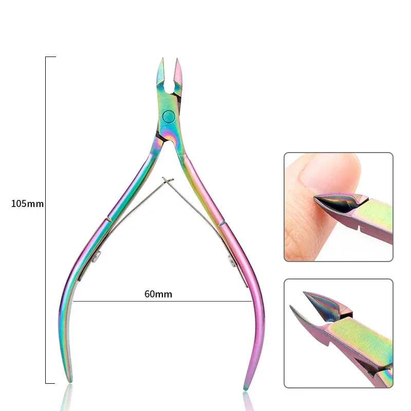 6mm Blade Fingernail Toenail Cuticle Nipper Trimming Stainless Steel Nail Clipper Cutter Cuticle Scissors Plier Manicure Tools