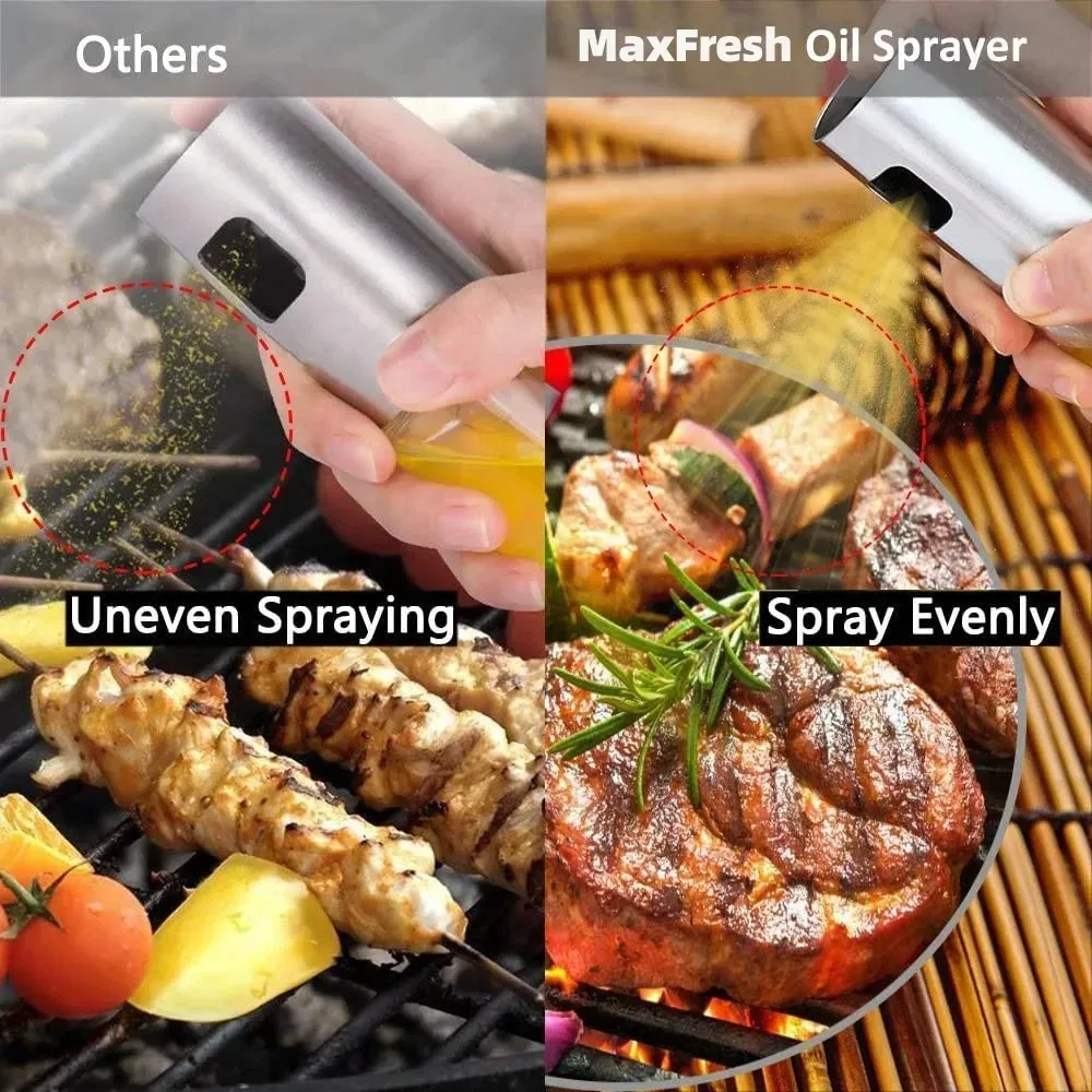 Glass Oil Sprayer for Cooking Olive Spray Mister for Salad BBQ Kitchen Baking Empty Vinegar Bottle