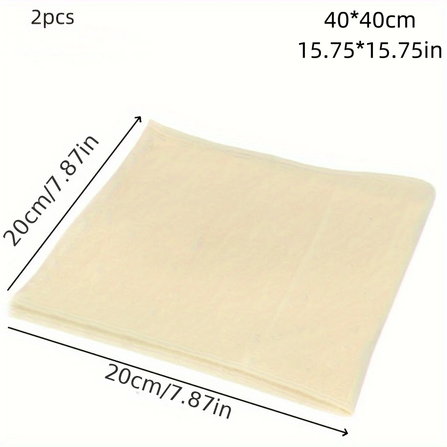 2pcs Cotton Steamer Cloth High Density Curd Cloth Filter Soybean Milk Cloth Filter Residue Gauze Insulation Cover Kitchen Tools