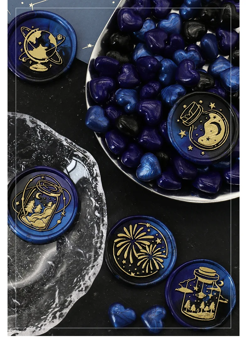 100pcs Heart-Shaped Sealing Wax Beads for Wax Seal Stamp, Great For Embellishment Of Card Envelope, Wedding Invitation