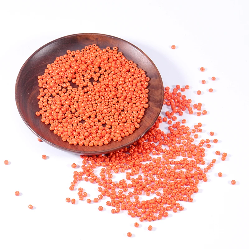 1000Pcs/Lot 2-4mm Glass Seed Beads Round Spacer Loose Beads For DIY Crafts Material Ornament Making Clothing Charm Accessories