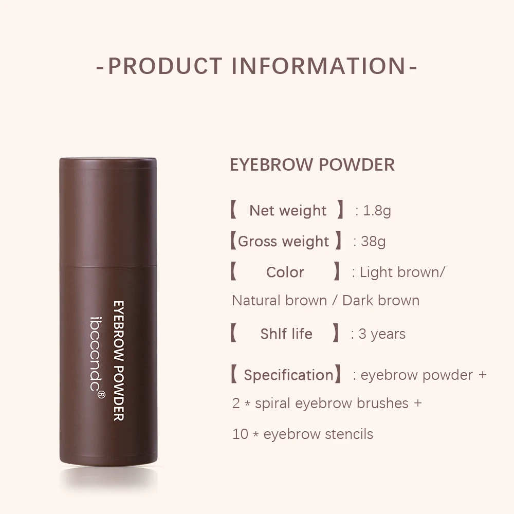 Eyebrow Stamp Waterproof Long Lasting Natural Brow Stamp Shaping Kit Shape Brow Stamp Contouring Stick Hairline 3Colors