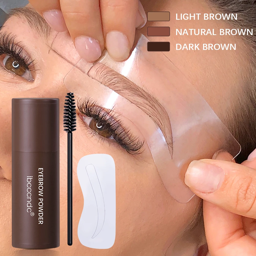Eyebrow Stamp Waterproof Long Lasting Natural Brow Stamp Shaping Kit Shape Brow Stamp Contouring Stick Hairline 3Colors
