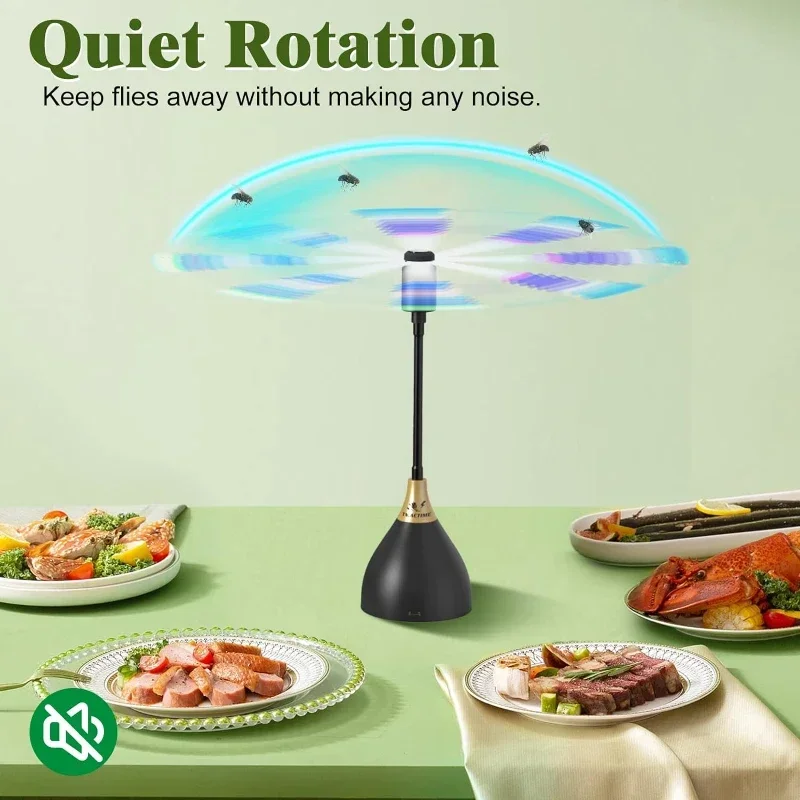 2PC/3PC fly repelling fan, USB interface insect repelling fan, portable table fan, suitable for picnics gatherings, barbecues