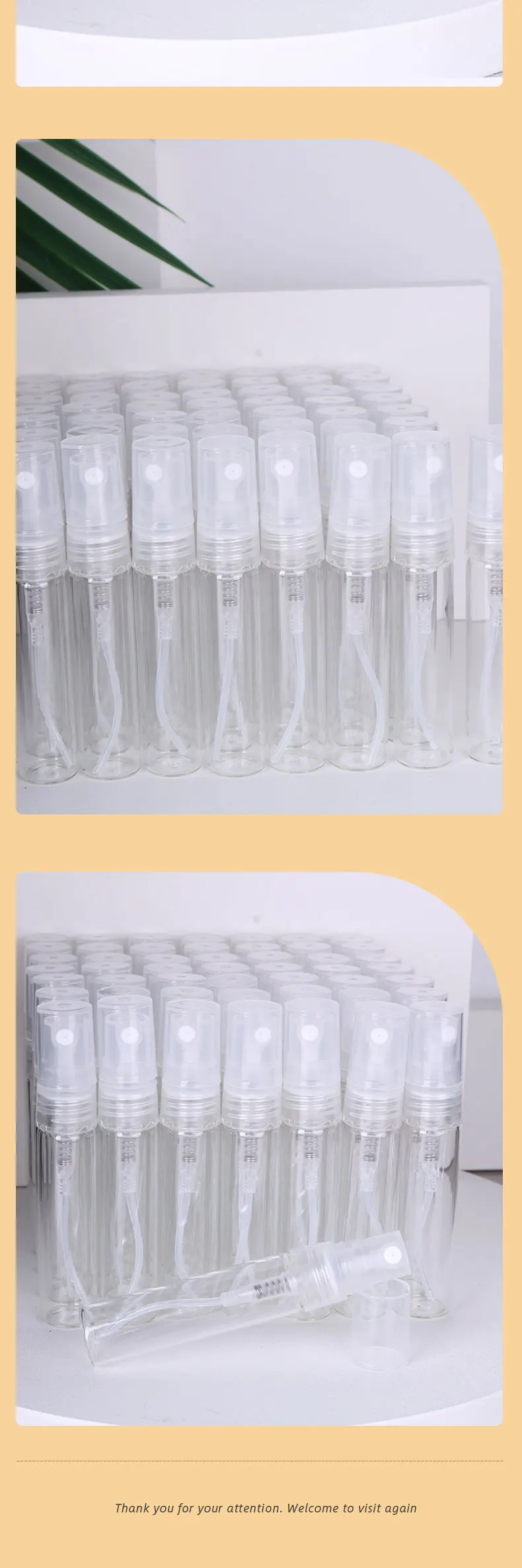 Special Sale 50/Piece 5ml Transparent High Quality Glass Perfume Bottle Spray Bottle mini Portable Travel Sub-Bottle