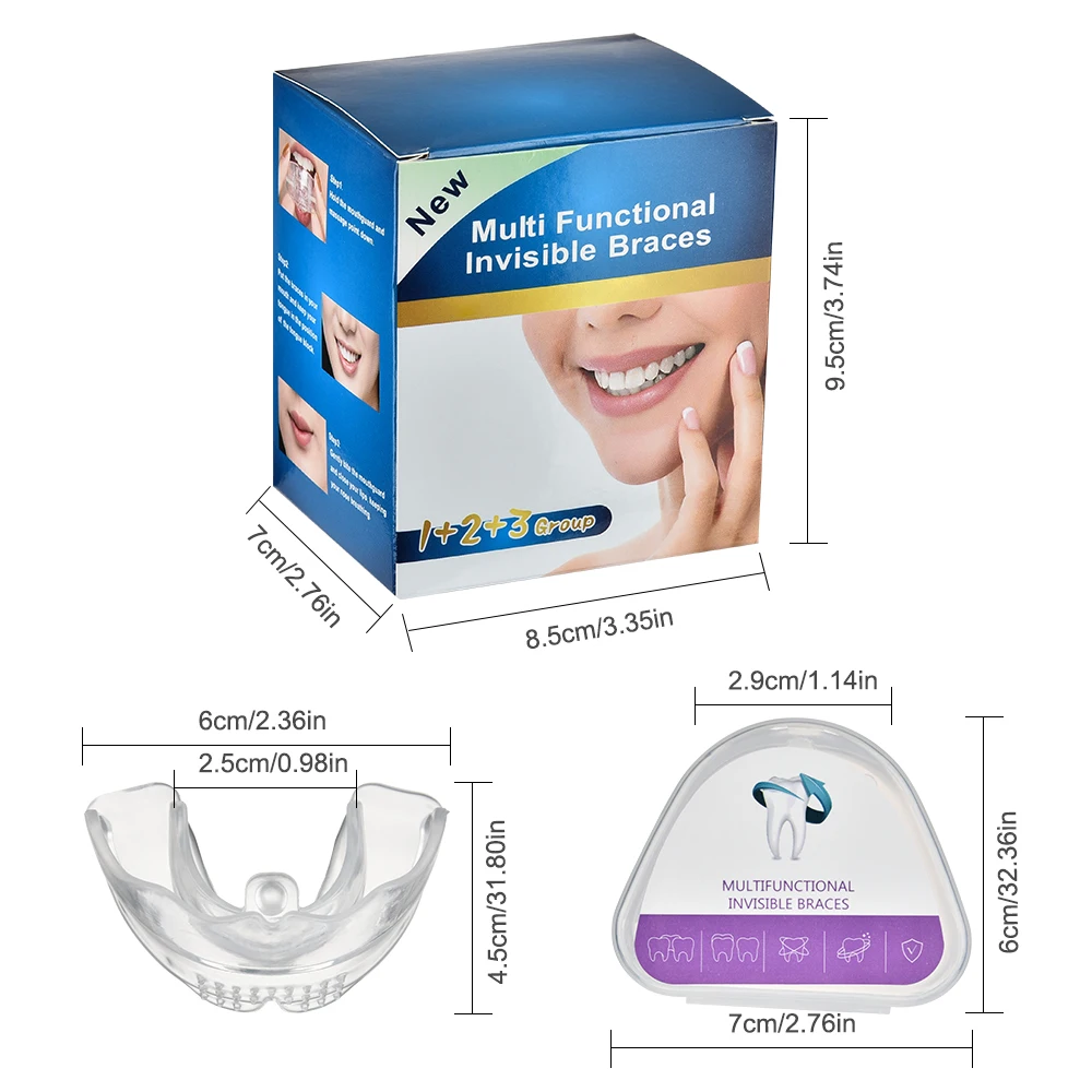Dental Accessories 3 Stages Dental Braces Teeth Trainer Alignment Mouthpiece Tooth Orthodontic Brace Straightener For Adults