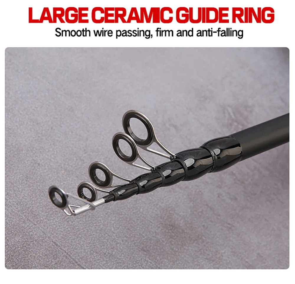 Telescopic Lure Rod 1.5M 1.8M 2.1M 2.4M Carbon Spinning Rod Baitcasting Fishing Pole 8g-25g Wooden Handle Casting Fishing Tackle