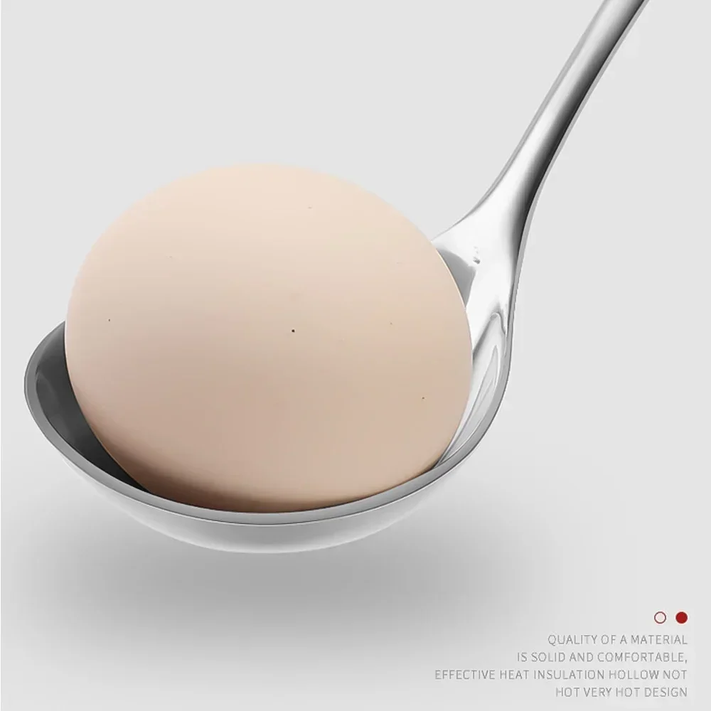 2/1Pcs Stainless Steel Spoon Thicken Long Handle Soup Spoons For Hot Pot Scoops Colander Home Kitchen Tableware Cooking Utensils