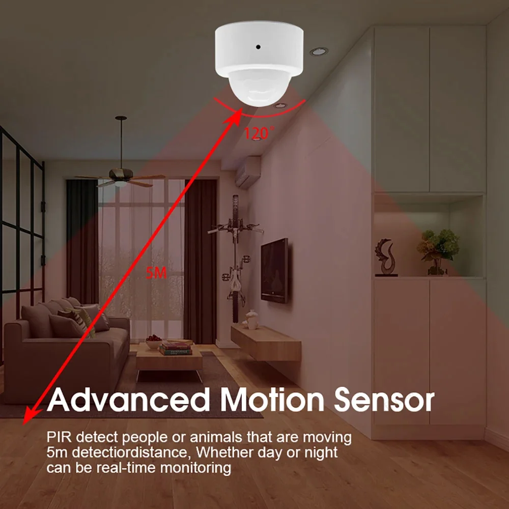 Zigbee PIR Motion Sensor Smart Human Body Movement Wireless Infrared Detector ZigBee Motion Sensor Smart Home Security Alarm