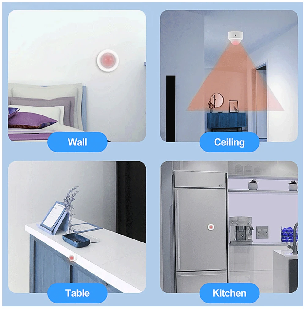 Zigbee PIR Motion Sensor Smart Human Body Movement Wireless Infrared Detector ZigBee Motion Sensor Smart Home Security Alarm