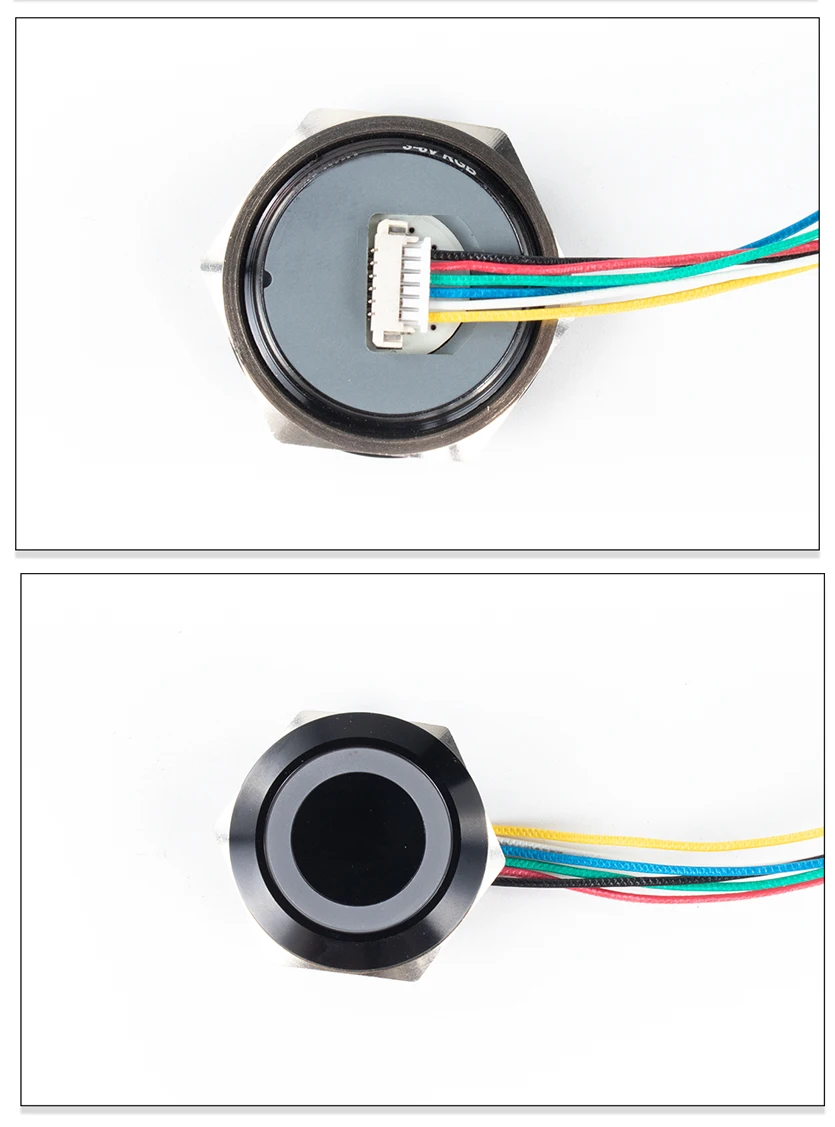 16/19/22/25/30mm With wires Short Stroke Waterproof Metal Push Button Switch 1NO Momentary Self Reset Led Light 12-24V/220V