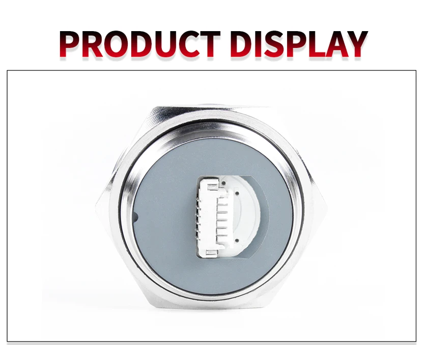 16/19/22/25/30mm With wires Short Stroke Waterproof Metal Push Button Switch 1NO Momentary Self Reset Led Light 12-24V/220V