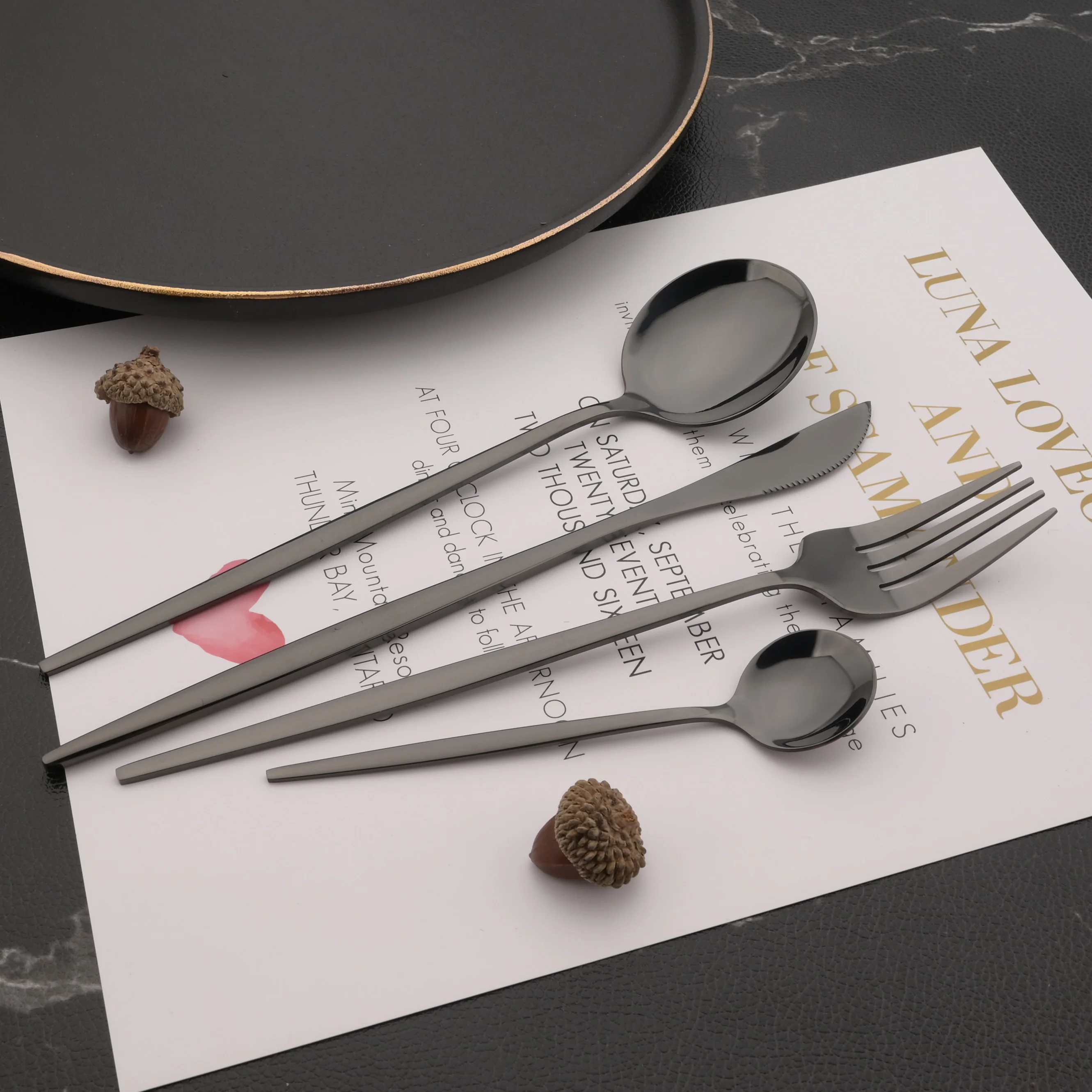 6Pcs Mirror Dinner Forks Cutlery Gold Stainless Steel Fork Flatware Kitchen Silverware Western Dinnerware Restaurant Fork Set