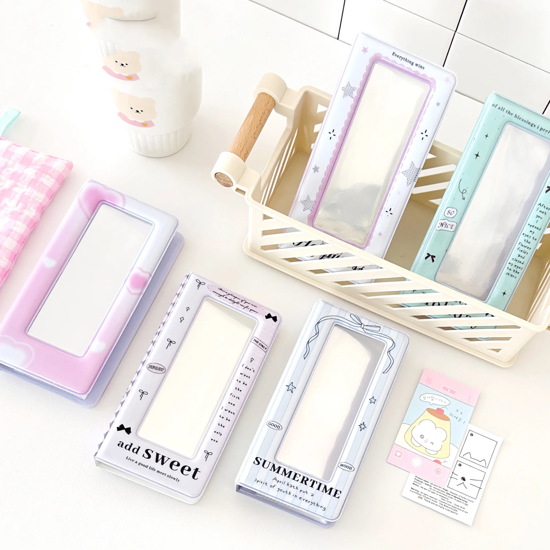 Bowknot Photo Booth Frames - Photo Booth Album for 2X6 Inch Photo Strips Wedding Album 2 X 6 Bookmark Holder 18 Pages 36 Photos
