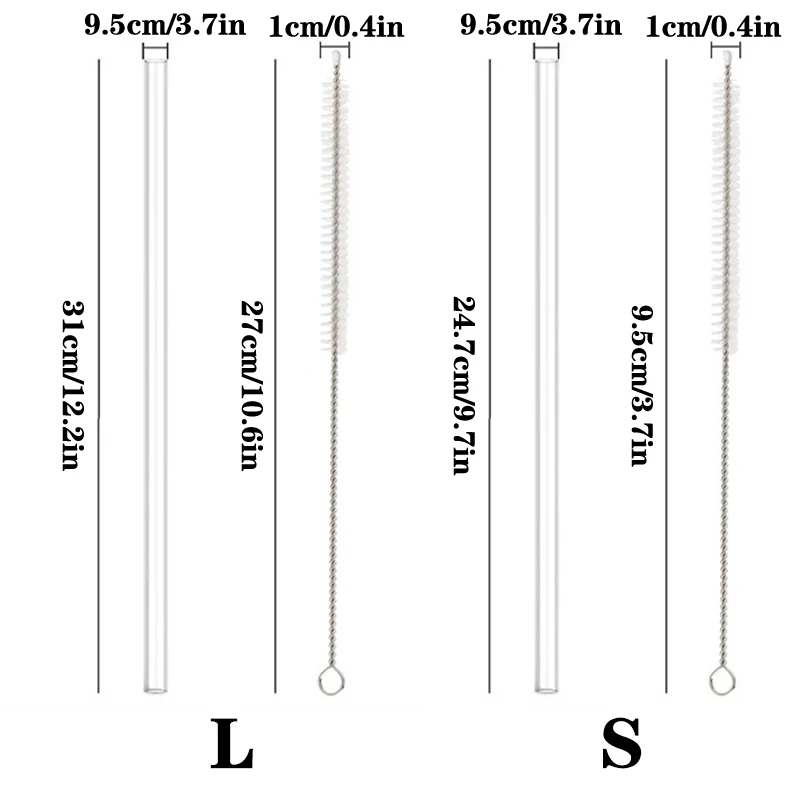 6 Pack Replacement Straws Compatible Stanley 40oz Tumbler Plastic Clear Reusable For Travel Tumbler Ice Cup Straw Set