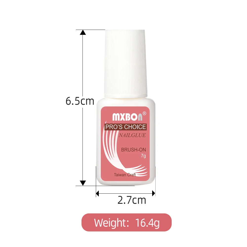 Strong Adhesive Nail Glue Brush On Nail Glue for Acrylic Nail Tips Quick-Drying & Long-Lasting for False Nails Tips Adhesion Gel