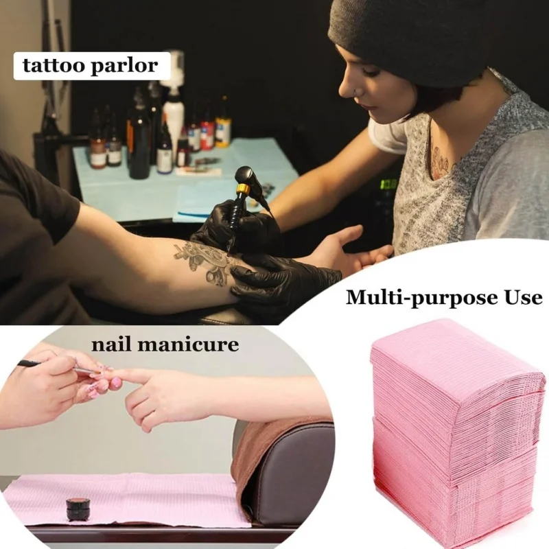 20/50/125Pcs Disposable Tattoo Clean Pad Nail Art Table Mat Foldable Table Covers Waterproof Tablecloth Manicure Beauty Tools