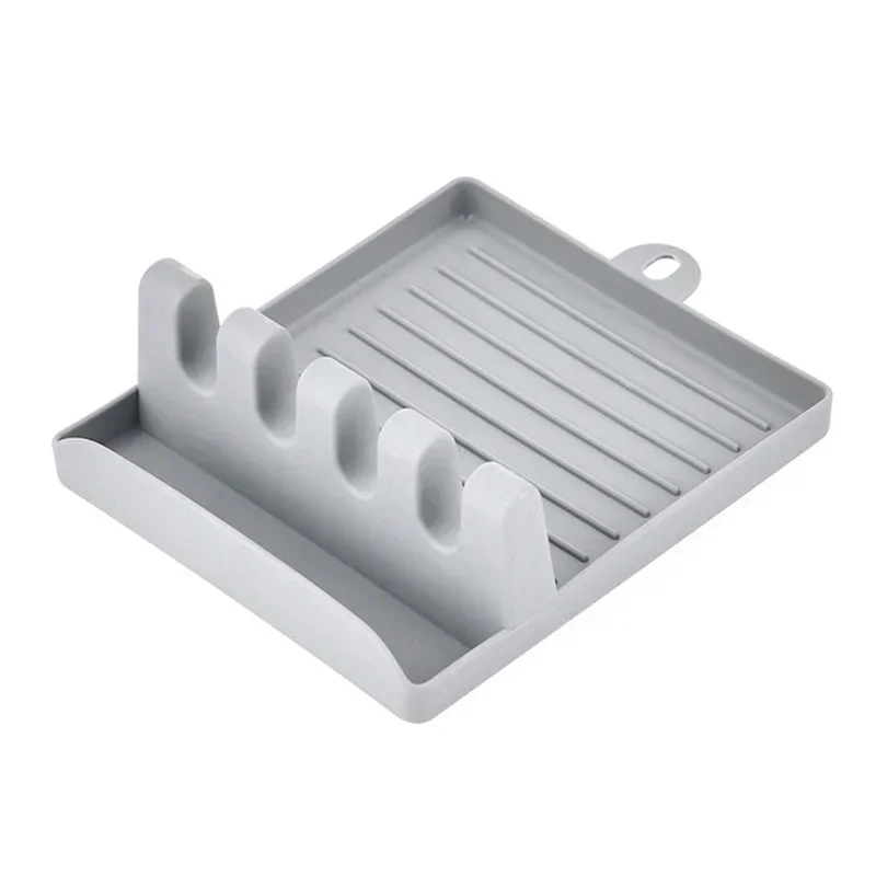 Pan Lid Holder Supports Spoons Pot Cover Rests Spatula Stand For Kitchen Convenience Utensils Tools Accessories Cooker Organizer