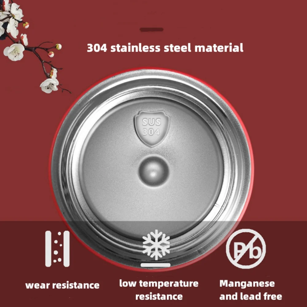 Portable Thermos Bottle Coffee Tea Mug Chinese Style Smart Temperature Display Vacuum Flask Water Bottle With Filter Thermos Cup