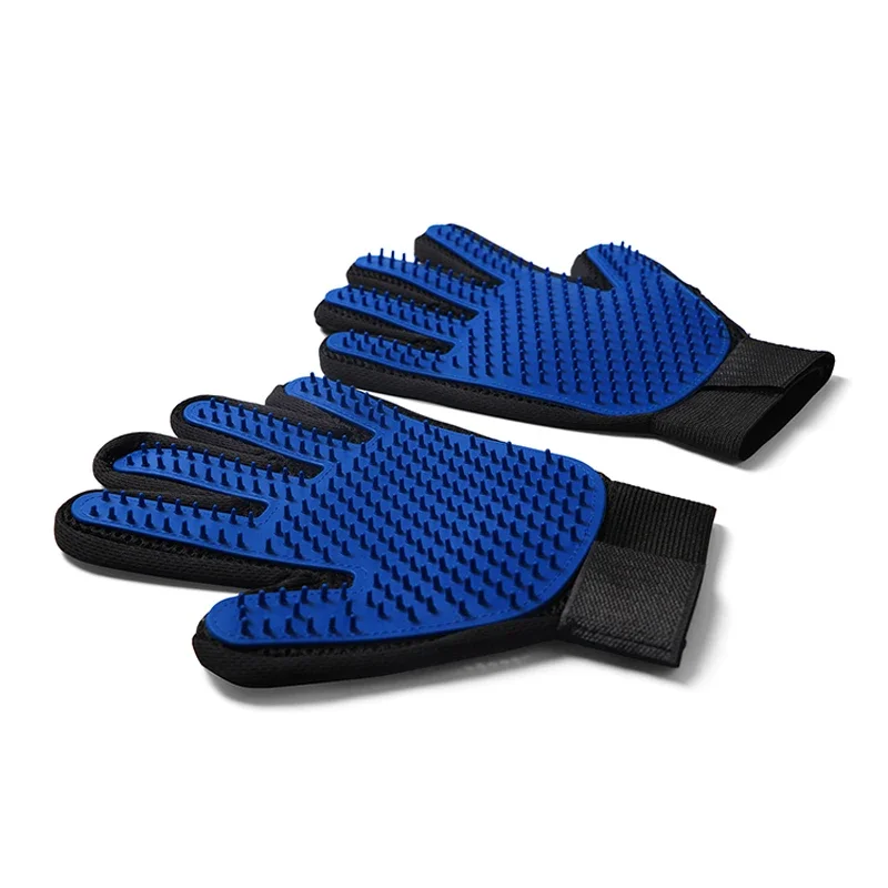 Silicone Pet Grooming Gloves Cats Hair Brush and Comb Gloves to Bathe Dogs Cleaning Hair Removal  for Dog Animal Use Supplies