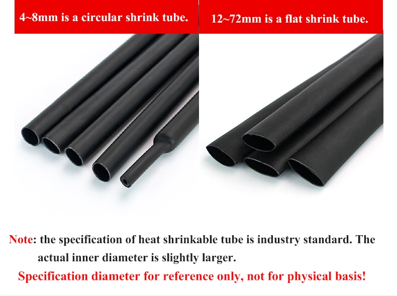 1 Meter 4:1 Thermoretractile Heat Shrinkable Tubing Heat Shrink Tube With Glue Dual Wall Tubing Diameter 4 6 8 16 24 40 52 72