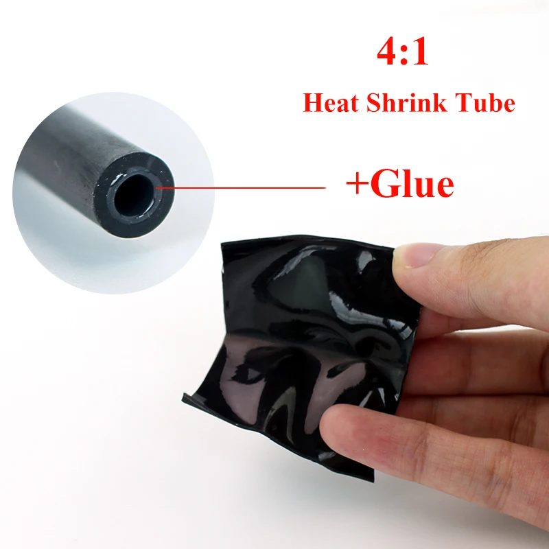 1 Meter 4:1 Thermoretractile Heat Shrinkable Tubing Heat Shrink Tube With Glue Dual Wall Tubing Diameter 4 6 8 16 24 40 52 72