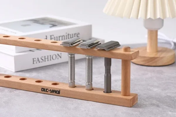 YAQi Beech Wood Razor Holder For Safety Razors