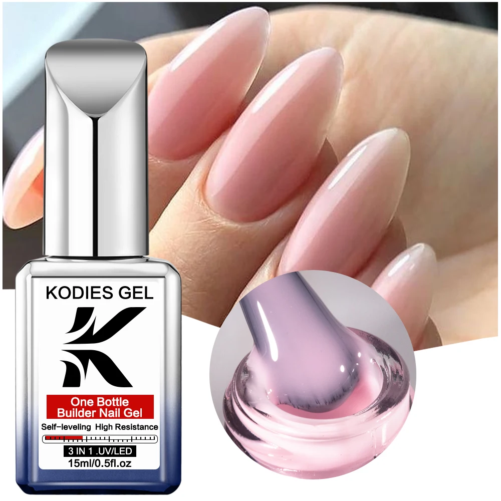 KODIES GEL 10 Colors Builder Nail Gel Polish 15ML Self Leveling Construction Gel Varnish Vernis Semi Permanent UV Extention Gels