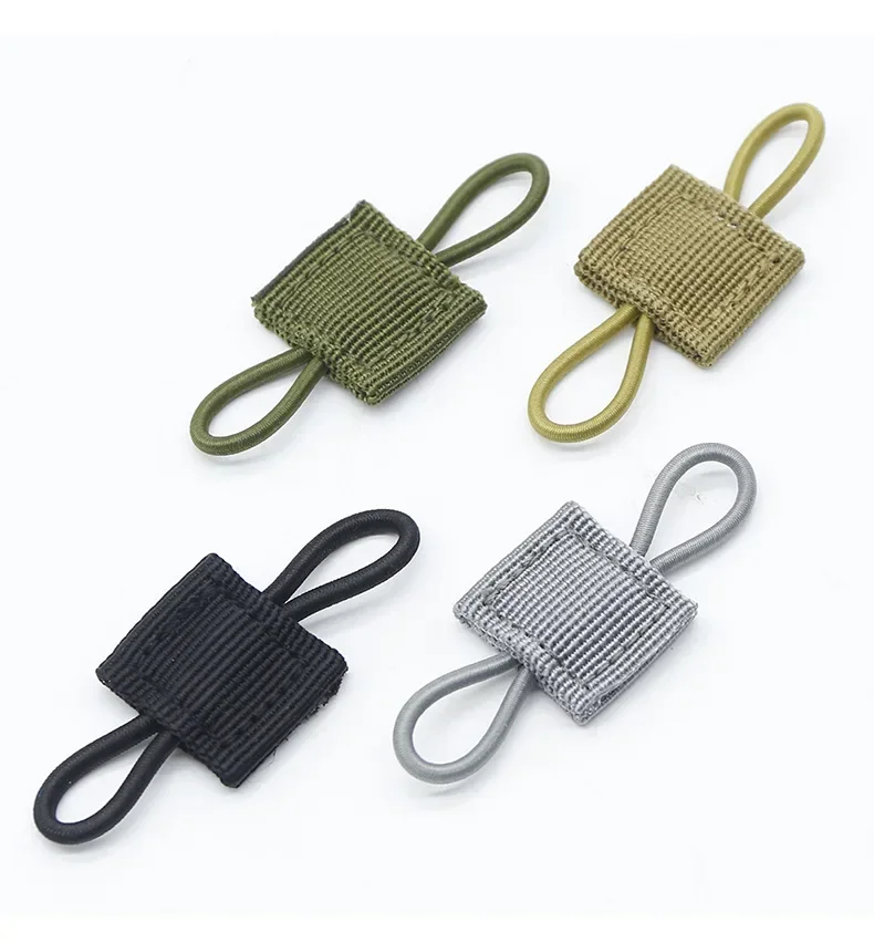 10pcs MOLLE Elastic Nylon Webbing Ribbon Buckle Outdoor Hiking Hunting Backpack Vest PTT Antenna Stick Pipe Binding Retainer