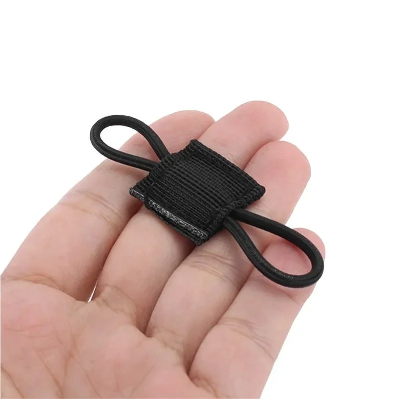 10pcs MOLLE Elastic Nylon Webbing Ribbon Buckle Outdoor Hiking Hunting Backpack Vest PTT Antenna Stick Pipe Binding Retainer