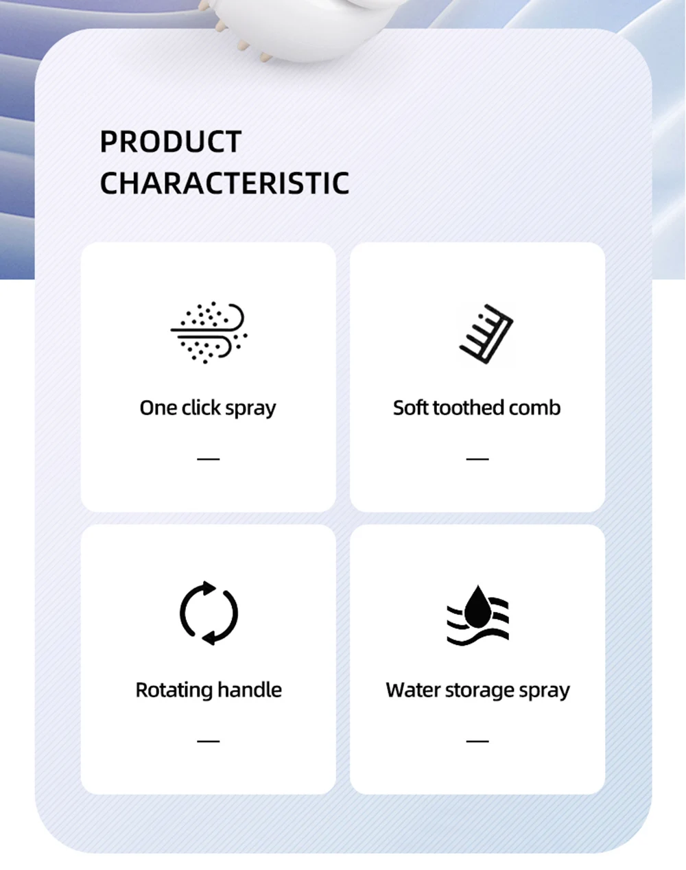 Newest Cat Dog Spray Comb Pet Grooming Accessories Multi Functional Cats Massage Brush Hair Removal Combs Cepillo Vapor Gato