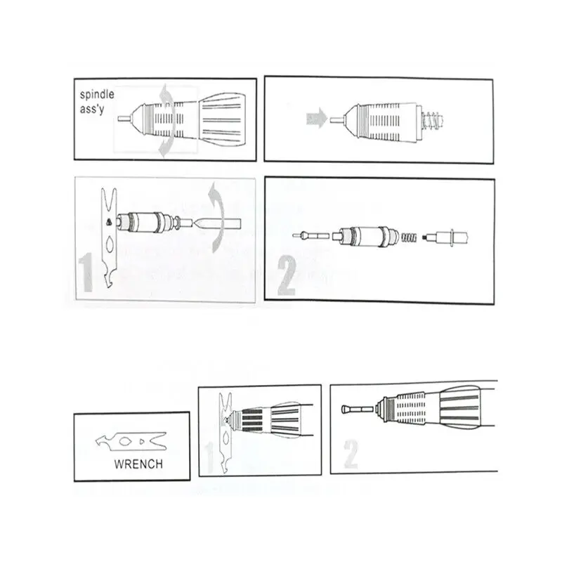 Wrench for STRONG 210 Marathon Nail Polish Drill Pen 102L 105L Electric Nails Drill Tool Nail Art Supplies Accessories