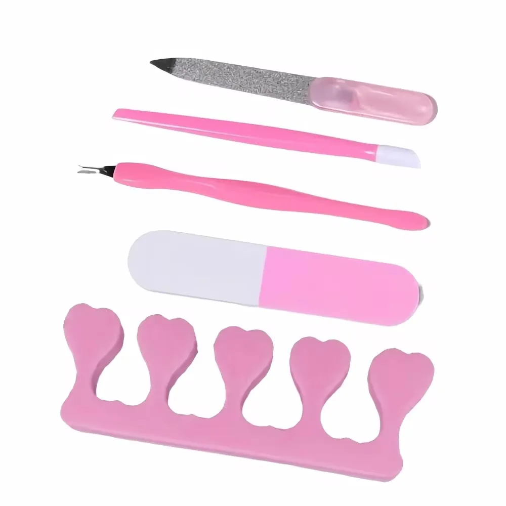 LINMANDA Nail Art Kit with 54W UV 18Pcs Lamp Glue Dryer Polisher Dead Skin Remover Finger Separator Manicure Pedicure Home Use