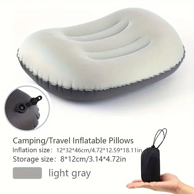 Camping Pillow with Ultralight Inflatable Pillow for Neck Lumbar Support Upgrade Backpacking Pillow