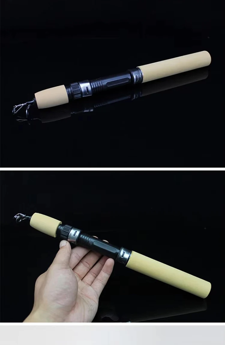 WEIHE  0.6m 0.8m 1m Fishing Tackle Carbon Mini Winter Ice Fishing Shrimp Rod