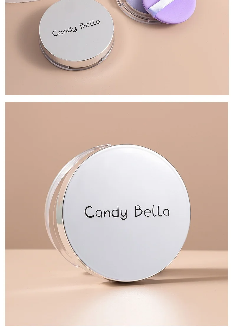 1PC Candy Bella Violet Cream To Powder Skin-friendly Skin Natural Face Long Lasting Oil-controlling Contouring Powder Cosmetics