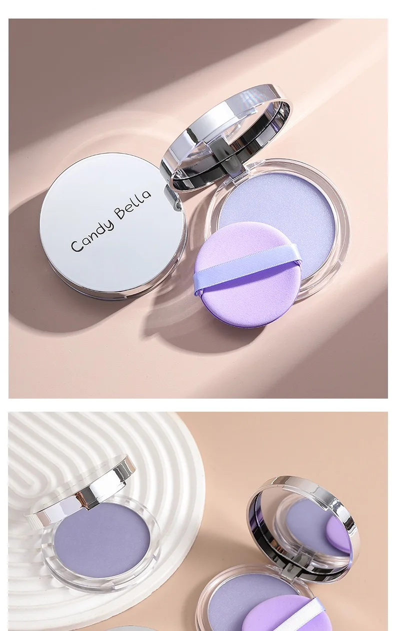 1PC Candy Bella Violet Cream To Powder Skin-friendly Skin Natural Face Long Lasting Oil-controlling Contouring Powder Cosmetics