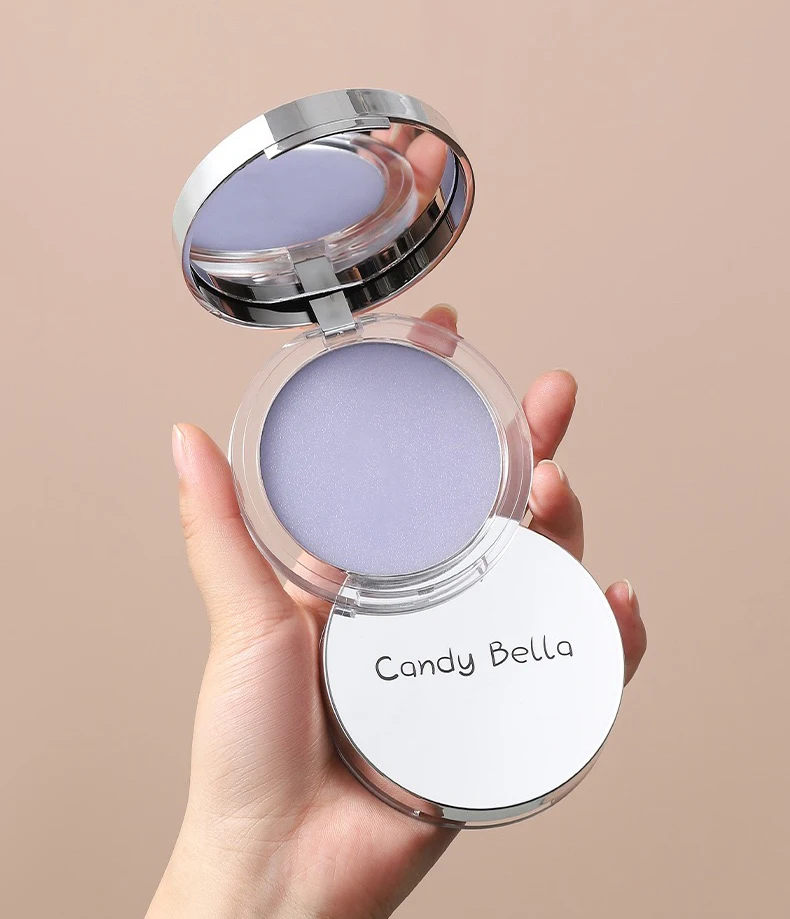 1PC Candy Bella Violet Cream To Powder Skin-friendly Skin Natural Face Long Lasting Oil-controlling Contouring Powder Cosmetics