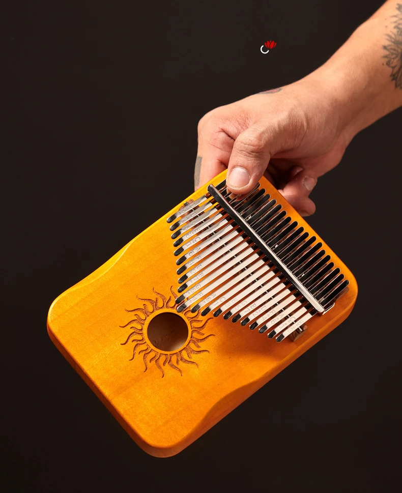 Hluru 17 21 Keys Kalimba Finger Piano Kalimba Thumb Piano Keyboard Musical Instrument Mbira for Beginner Music Lover Gifts