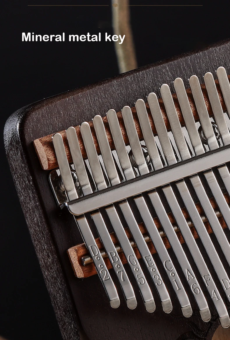 Hluru 17 21 Keys Kalimba Finger Piano Kalimba Thumb Piano Keyboard Musical Instrument Mbira for Beginner Music Lover Gifts