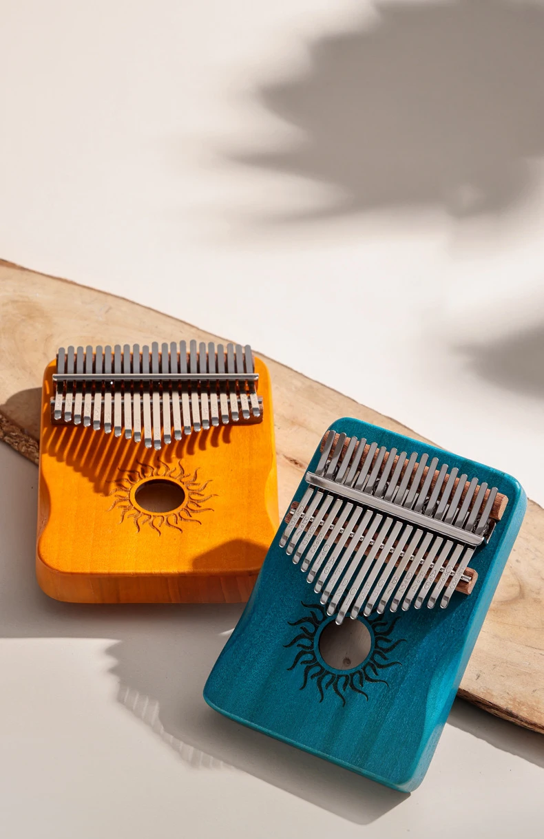Hluru 17 21 Keys Kalimba Finger Piano Kalimba Thumb Piano Keyboard Musical Instrument Mbira for Beginner Music Lover Gifts