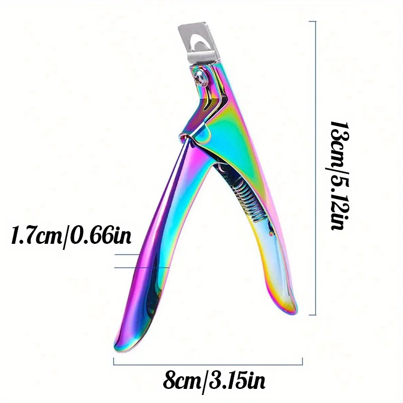 1Pcs Stainless Steel U-Shape Nail Clipper Precision Toenail Clipper Manicure Pedicure Clipper Nail Cutter