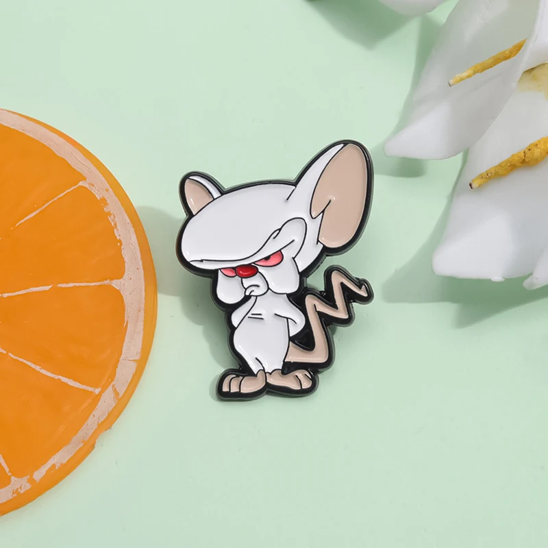 Cartoon Anime Mouse Brooch Enamel Pins Creative Classic Comedy Animation Brooches Lapel Pin Backpack Clothes Accessory Jewelry