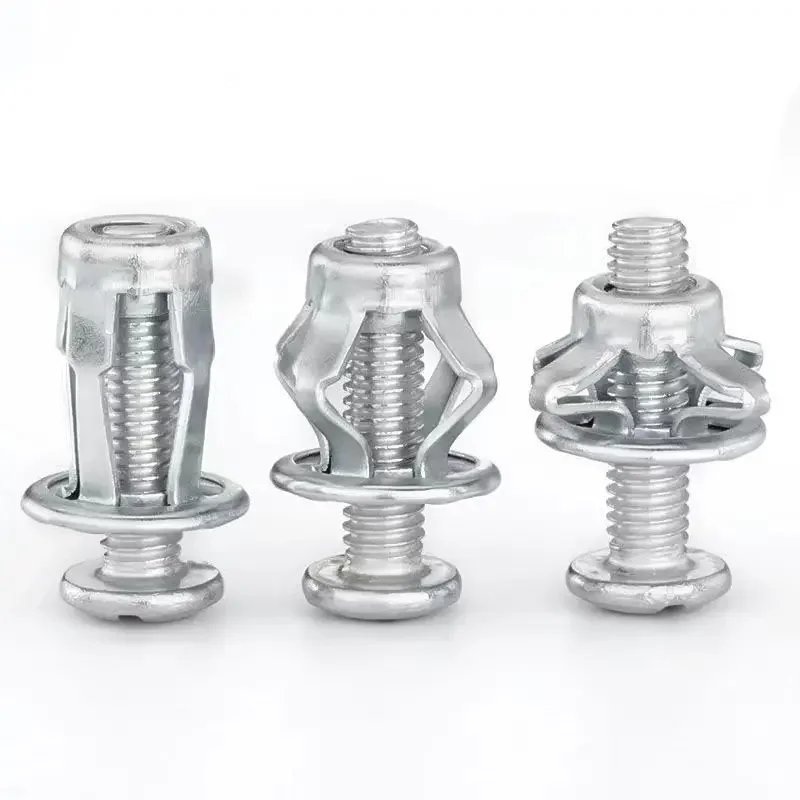 Petal Screw Jack Nuts Screw Anchors Petal Expansion Plugs for Curtain Expansion Clamp Petal Rivet Lock Bolt Board Wall Fasteners