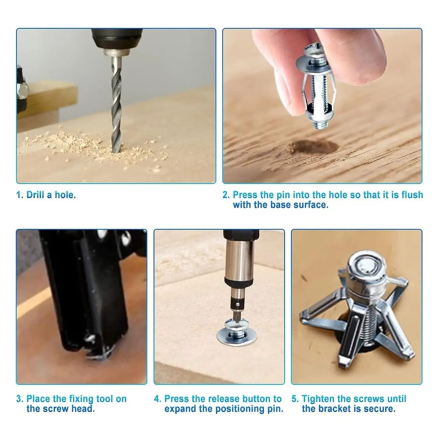 Petal Screw Jack Nuts Screw Anchors Petal Expansion Plugs for Curtain Expansion Clamp Petal Rivet Lock Bolt Board Wall Fasteners