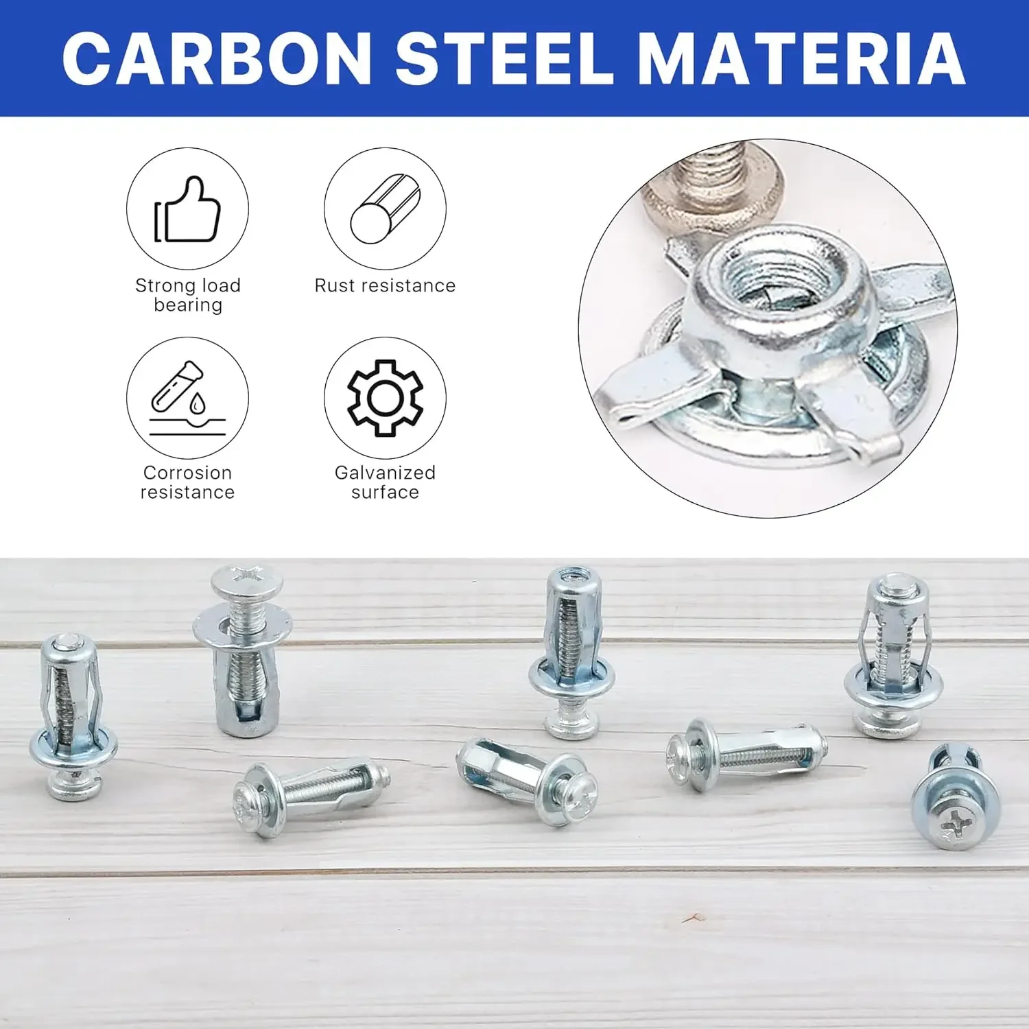 Petal Screw Jack Nuts Screw Anchors Petal Expansion Plugs for Curtain Expansion Clamp Petal Rivet Lock Bolt Board Wall Fasteners